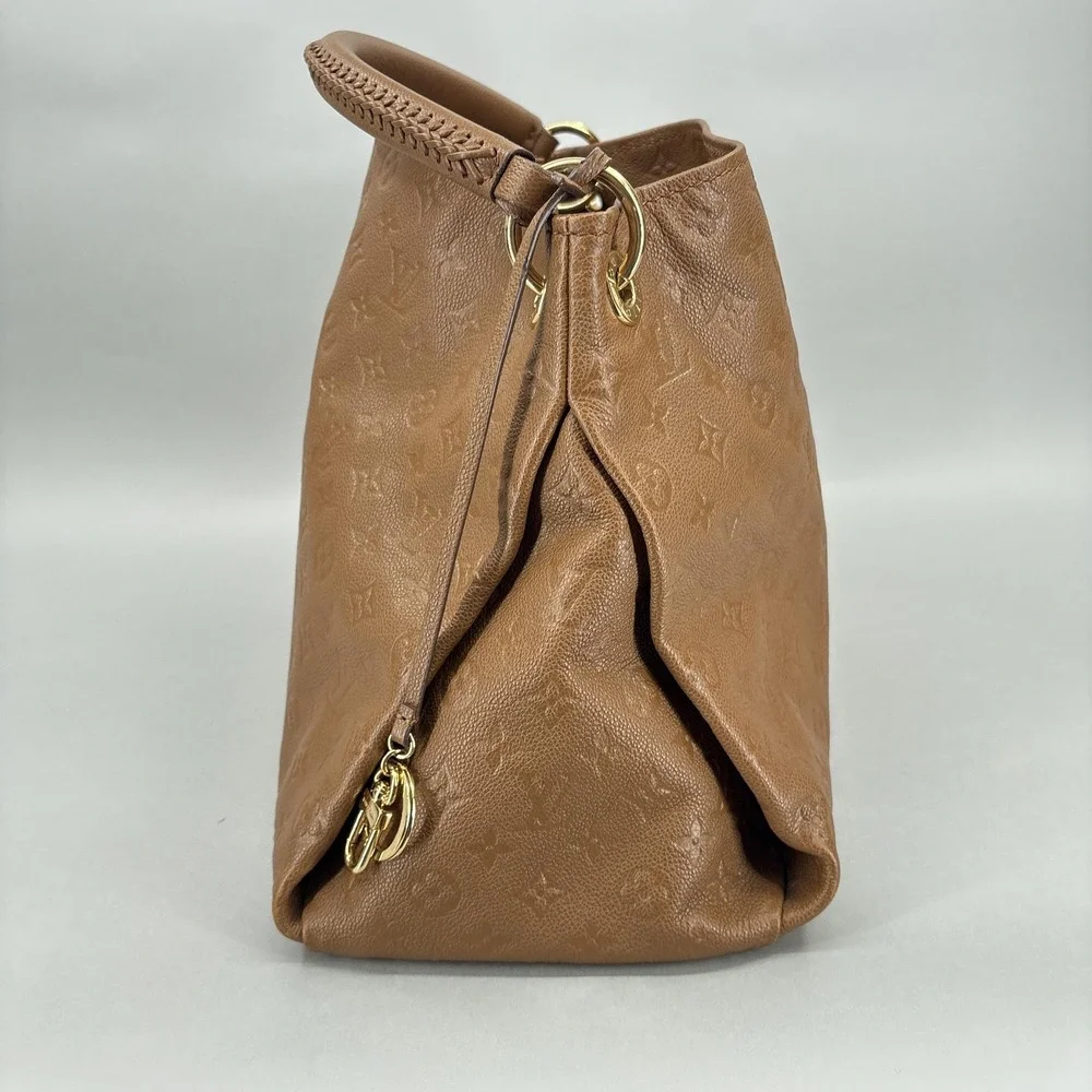 Louis Vuitton Bag Womens Large Brown Empreinte Leather Artsy Hobo Monogram